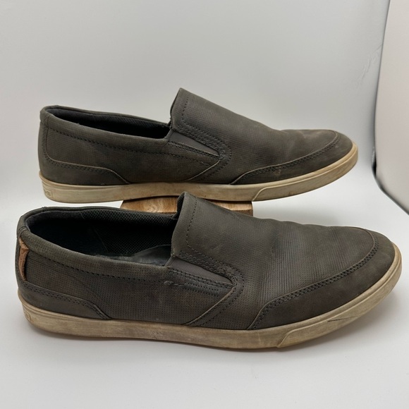 Ecco Other - ECCO Men's Collin 2.0 Leather Slip-On Shoes - Gray/Green Size 12